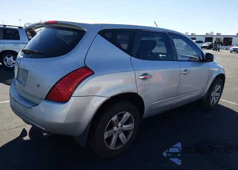 2006 Nissan Murano S z USA, uszkodzony, nr VIN JN8AZ08T86W408927